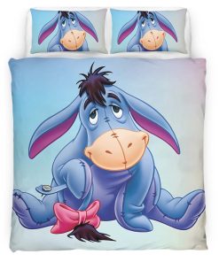 Housse De Couette Bourriquet Winnie l’Ourson Parure de lit Ensemble De Literie