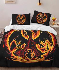 Alternative view of Housse De Couette Dracaufeu Feu Pokémon Parure de lit Ensemble De Literie