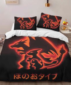 Alternative view of Housse De Couette Dracaufeu Feu Pokémon 2 Parure de lit Ensemble De Literie