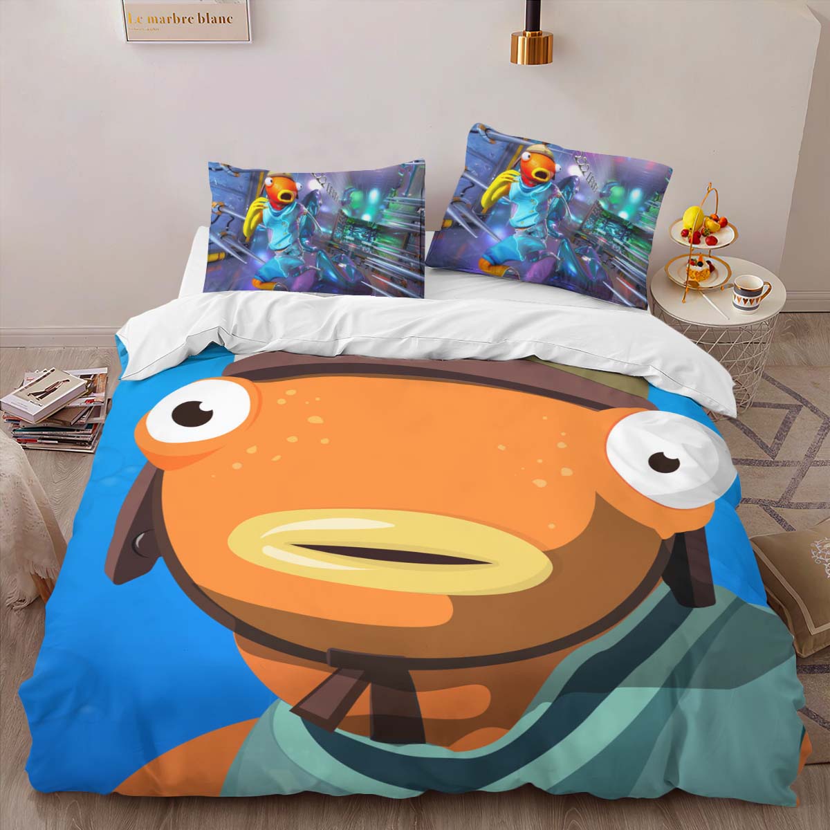 Housse De Couette Fishstick Fortnite Skin 03 Parure de lit Ensemble De Literie – Image 2