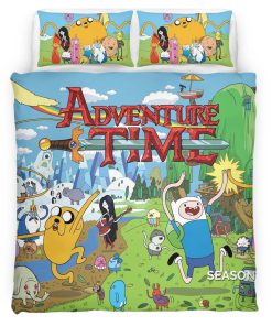 Housse De Couette Fortnite Adventure Time Jake et Finn Parure de lit Ensemble De Literie