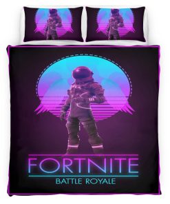 Housse De Couette Fortnite Battle Royale Espace Galaxie Rétro Parure de lit Ensemble De Literie