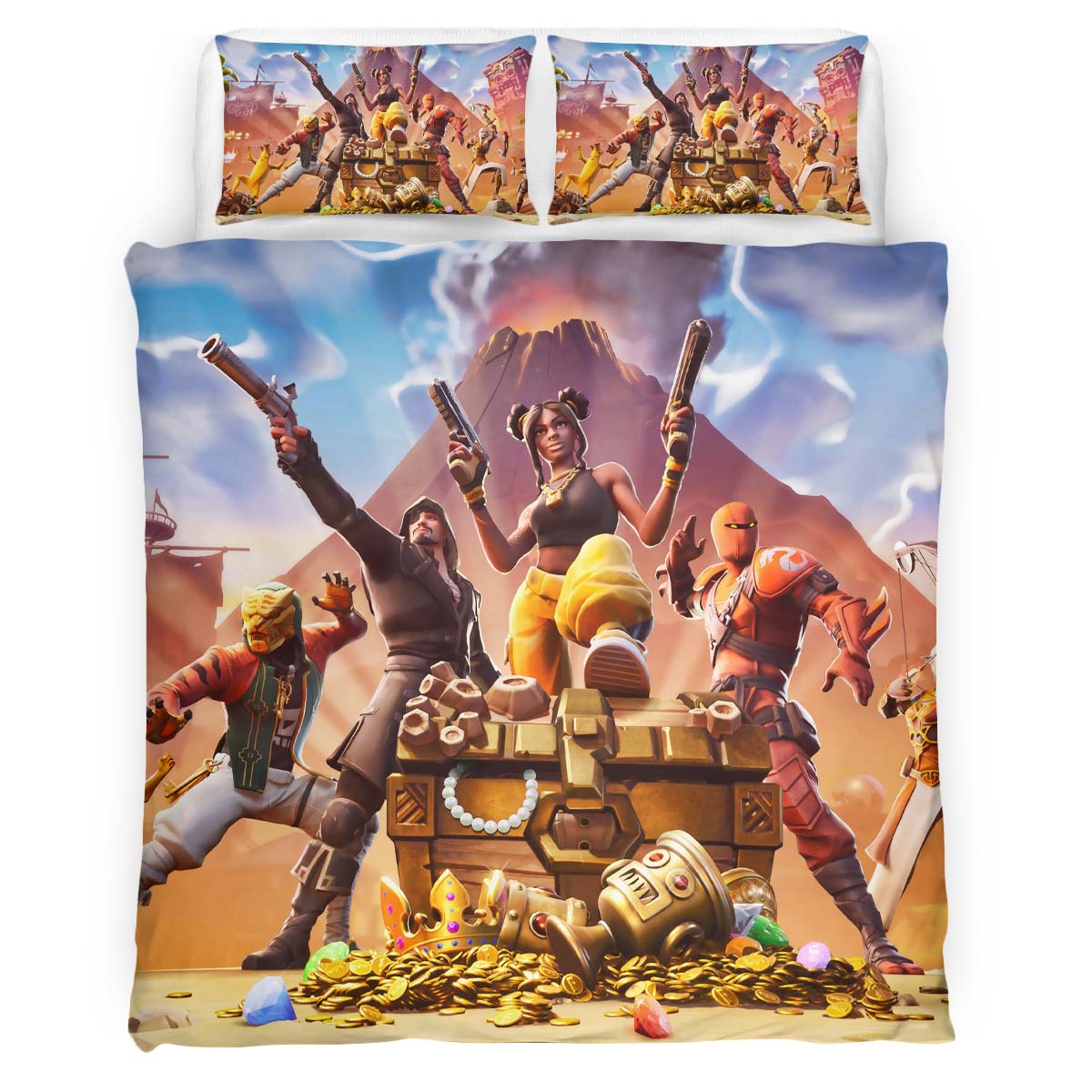 Housse De Couette Fortnite Chapitre Saison 8 Parure de lit Ensemble De Literie