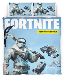 Housse De Couette Fortnite Pack Deep Freeze Parure de lit Ensemble De Literie