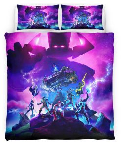 Housse De Couette Fortnite Galactus Chapitre 2 Saison 4 Parure de lit Ensemble De Literie