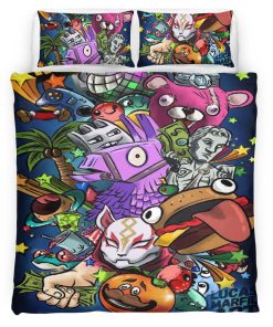 Housse De Couette Fortnite Lama de butin Drift Tomatohead Cuddle Team Leader V-Bucks Parure de lit Ensemble De Literie