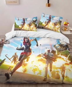 Alternative view of Housse De Couette Fortnite Explosion fuite Parure de lit Ensemble De Literie