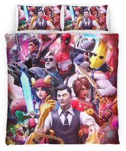 Housse De Couette Fortnite Skin Summit Seeker Evie Midas Peely Parure de lit Ensemble De Literie