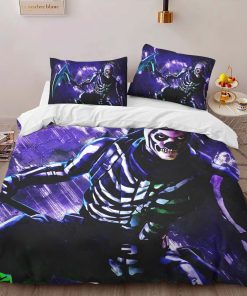 Alternative view of Housse De Couette Fortnite Skull Trooper Skin 02 Parure de lit Ensemble De Literie