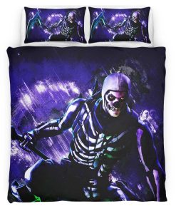 Housse De Couette Fortnite Skull Trooper Skin 02 Parure de lit Ensemble De Literie