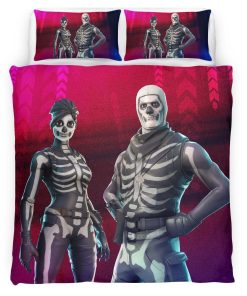 Housse De Couette Fortnite Skull Trooper Skin 03 Parure de lit Ensemble De Literie