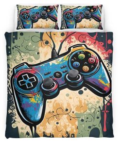 Housse De Couette Manette de jeu 5 Parure de lit Ensemble De Literie