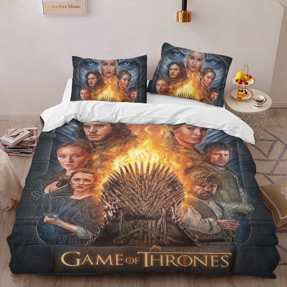 Housse De Couette Game of Thrones L’hiver arrive Personnage 06 Parure de lit Ensemble De Literie – Image 2