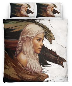 Housse De Couette Game of Thrones Mère des Dragons 26 Parure de lit Ensemble De Literie
