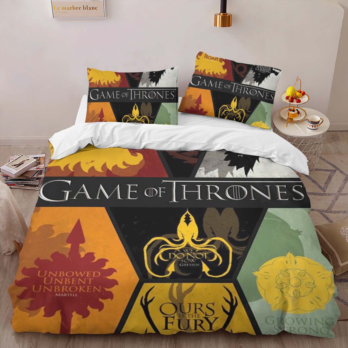 Housse De Couette Game of Thrones Maisons 2 Parure de lit Ensemble De Literie – Image 2