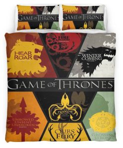 Housse De Couette Game of Thrones Maisons 2 Parure de lit Ensemble De Literie