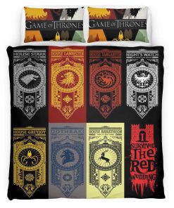Housse De Couette Game of Thrones Maisons 3 Parure de lit Ensemble De Literie