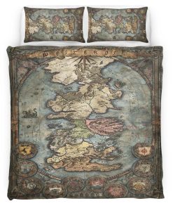 Housse De Couette Game of Thrones Carte 01 Parure de lit Ensemble De Literie
