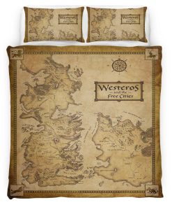 Housse De Couette Game of Thrones Carte 02 Parure de lit Ensemble De Literie