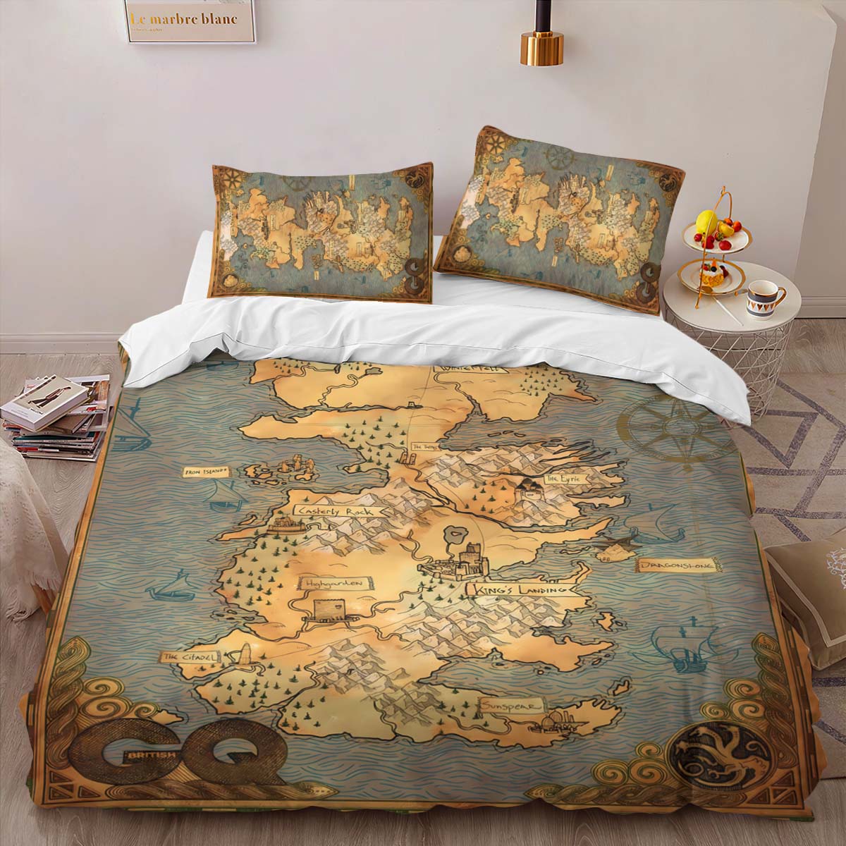 Housse De Couette Game of Thrones Carte 03 Parure de lit Ensemble De Literie – Image 2