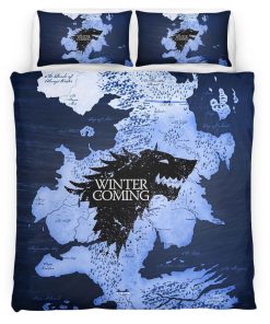 Housse De Couette Game of Thrones L’hiver arrive 10 Parure de lit Ensemble De Literie