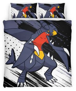 Housse De Couette Carchacrok Pokémon Parure de lit Ensemble De Literie