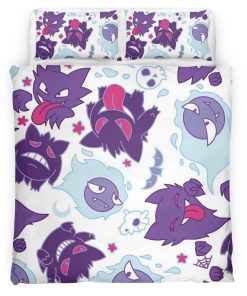 Housse De Couette Fantominus Spectrum Ectoplasma Pokémon Parure de lit Ensemble De Literie