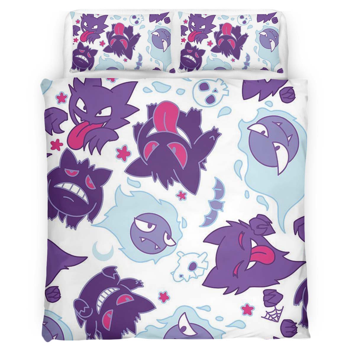 Housse De Couette Fantominus Spectrum Ectoplasma Pokémon Parure de lit Ensemble De Literie