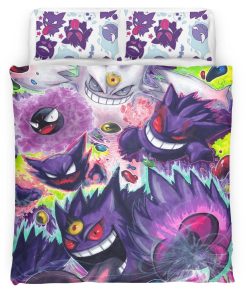 Housse De Couette Ectoplasma Pokémon 2 Parure de lit Ensemble De Literie