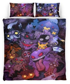 Housse De Couette Ectoplasma Pokémon Parure de lit Ensemble De Literie