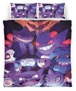 Housse De Couette Ectoplasma Pokémon 5 Parure de lit Ensemble De Literie
