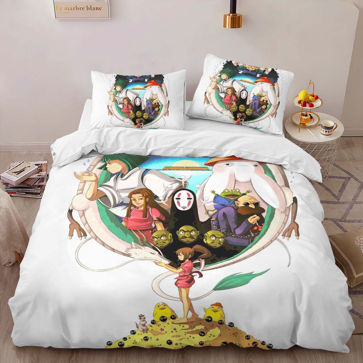 Housse De Couette Le Voyage de Chihiro Studio Ghibli 1001 Parure de lit Ensemble De Literie – Image 2