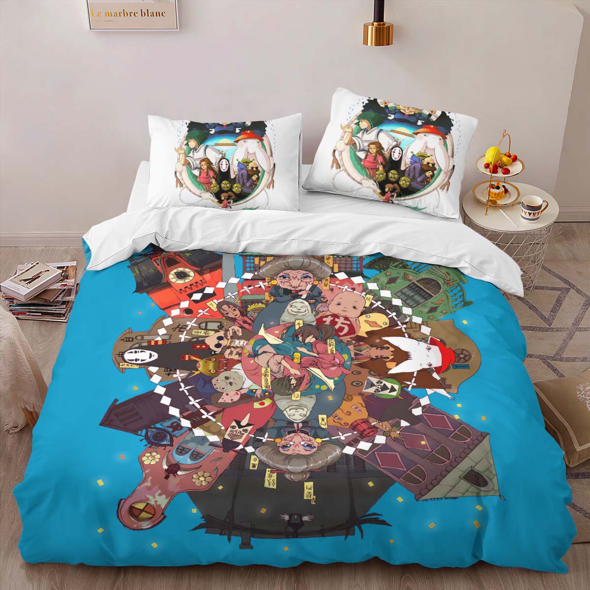 Housse De Couette Le Voyage de Chihiro Studio Ghibli 1002 Parure de lit Ensemble De Literie – Image 2