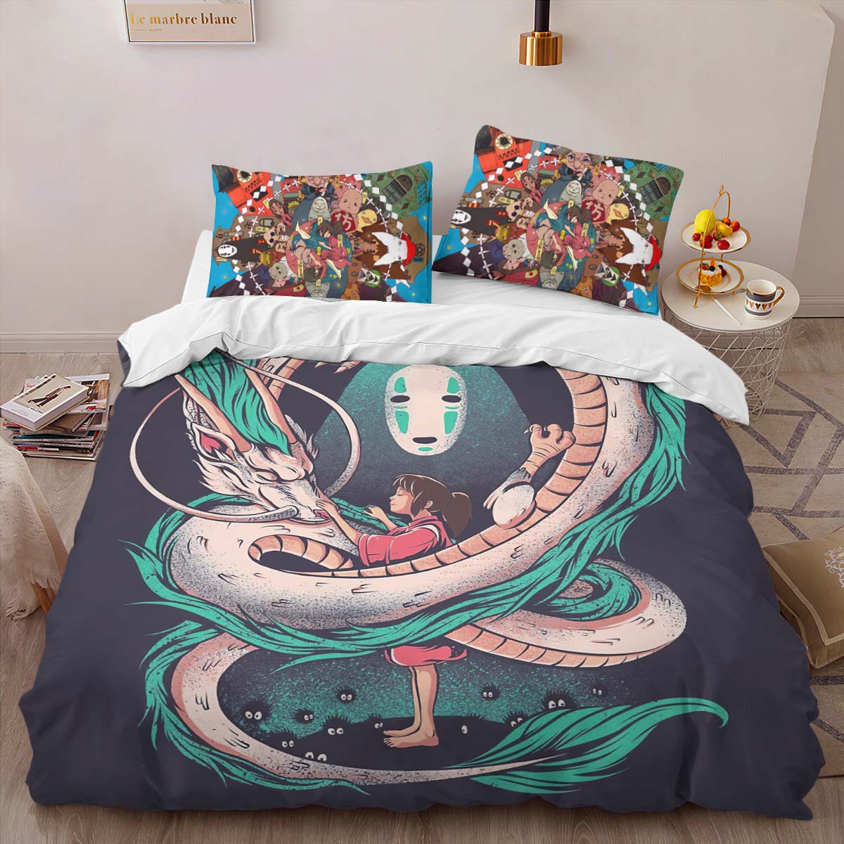 Housse De Couette Le Voyage de Chihiro Studio Ghibli 1003 Parure de lit Ensemble De Literie – Image 2