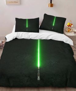 Alternative view of Housse De Couette Sabre laser vert Star Wars Parure de lit Ensemble De Literie