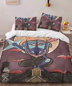 Alternative view of Housse De Couette Greninja Pokémon 2 Parure de lit Ensemble De Literie