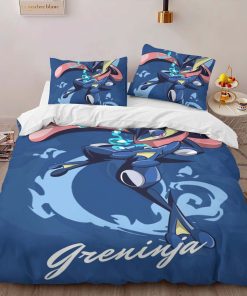 Alternative view of Housse De Couette Greninja Pokémon 3 Parure de lit Ensemble De Literie
