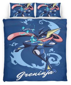 Housse De Couette Greninja Pokémon 3 Parure de lit Ensemble De Literie