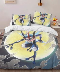 Alternative view of Housse De Couette Greninja Pokémon 8 Parure de lit Ensemble De Literie