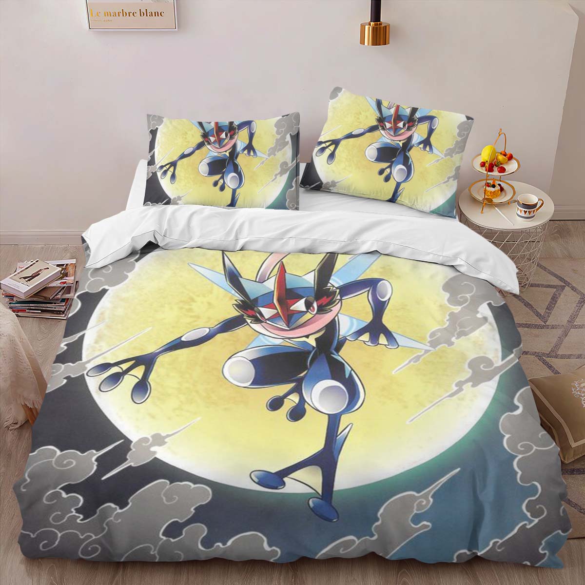Housse De Couette Greninja Pokémon 8 Parure de lit Ensemble De Literie – Image 2