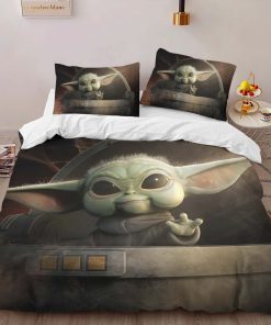Alternative view of Housse De Couette Grogu Star Wars Baby Yoda Le Mandalorien Parure de lit Ensemble De Literie