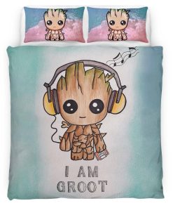 Housse De Couette Groot I Am Groot Parure de lit Ensemble De Literie