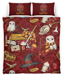 Housse De Couette Maison Gryffondor Harry Potter 15 Parure de lit Ensemble De Literie