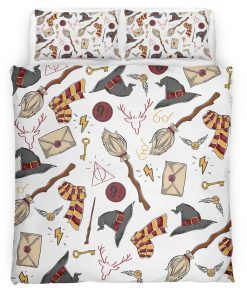 Housse De Couette Symboles Maison Gryffondor Harry Potter Parure de lit Ensemble De Literie
