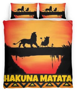 Housse De Couette Hakuna Matata Le Roi Lion Personnages 2 Parure de lit Ensemble De Literie