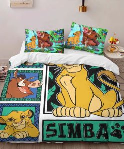 Alternative view of Housse De Couette Hakuna Matata Le Roi Lion Personnages 4 Parure de lit Ensemble De Literie