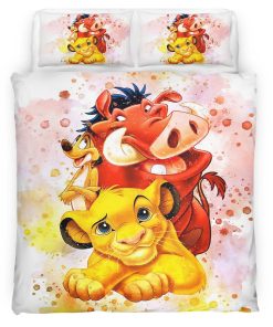Housse De Couette Hakuna Matata Le Roi Lion Personnages 5 Parure de lit Ensemble De Literie