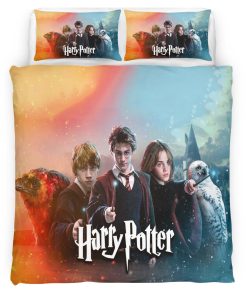 Housse De Couette Harry Potter Harry Hermione Ron Parure de lit Ensemble De Literie