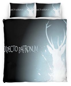 Housse De Couette Harry Potter Expecto Patronum 2 Parure de lit Ensemble De Literie
