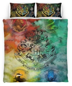 Housse De Couette Poudlard Harry Potter 1 Parure de lit Ensemble De Literie